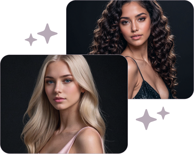 AI girlfriend generator featuring virtual female avatars with customizable traits