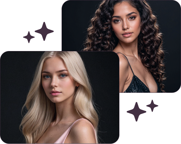 AI girlfriend generator featuring virtual female avatars with customizable traits